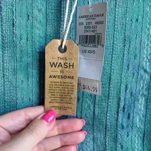 NWT American Eagle Outfitters kimono open front cardigan midi length size xxs - Picture 3 of 4